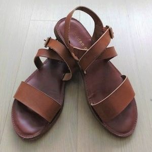 Steve Madden Girl Cognac Adjustable Strap Sandals